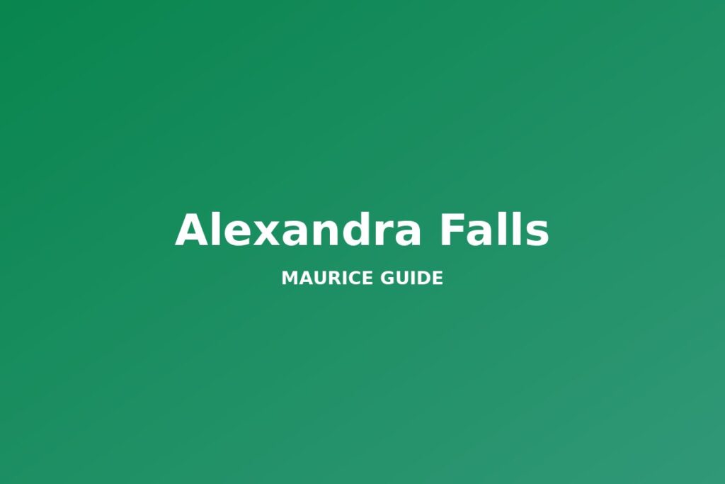 Alexandra Falls, Mauritius