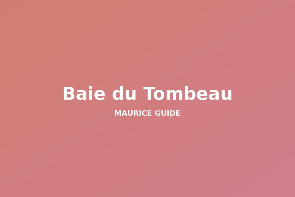 Baie du Tombeau, Mauritius