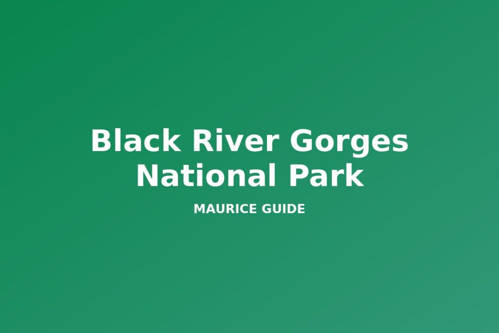 Black River Gorges National Park, Mauritius
