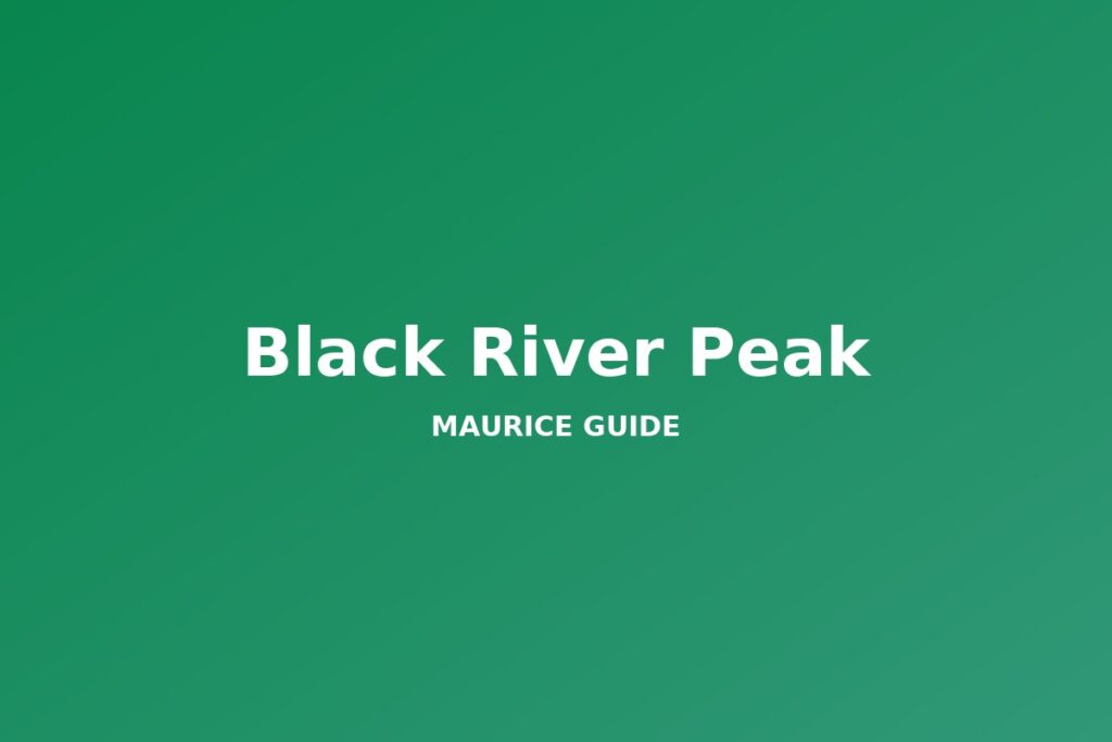 Black River Peak, Mauritius