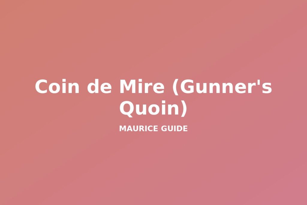 Coin de Mire (Gunner's Quoin), Mauritius