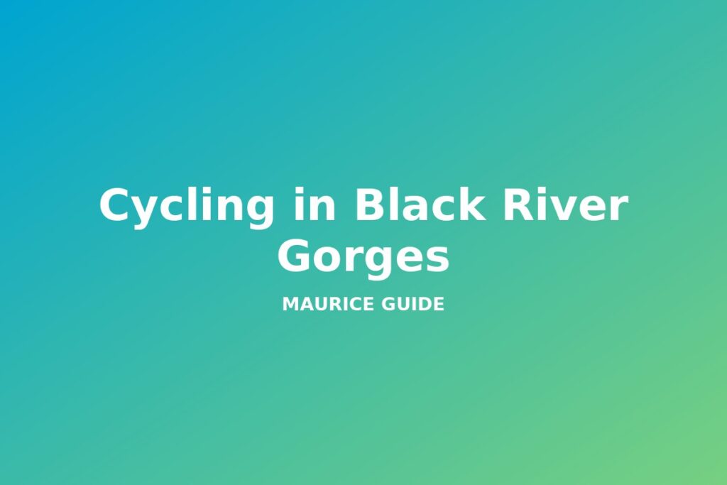 Cycling in Black River Gorges, Mauritius