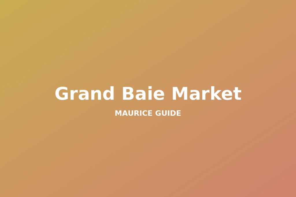 Grand Baie Market, Mauritius