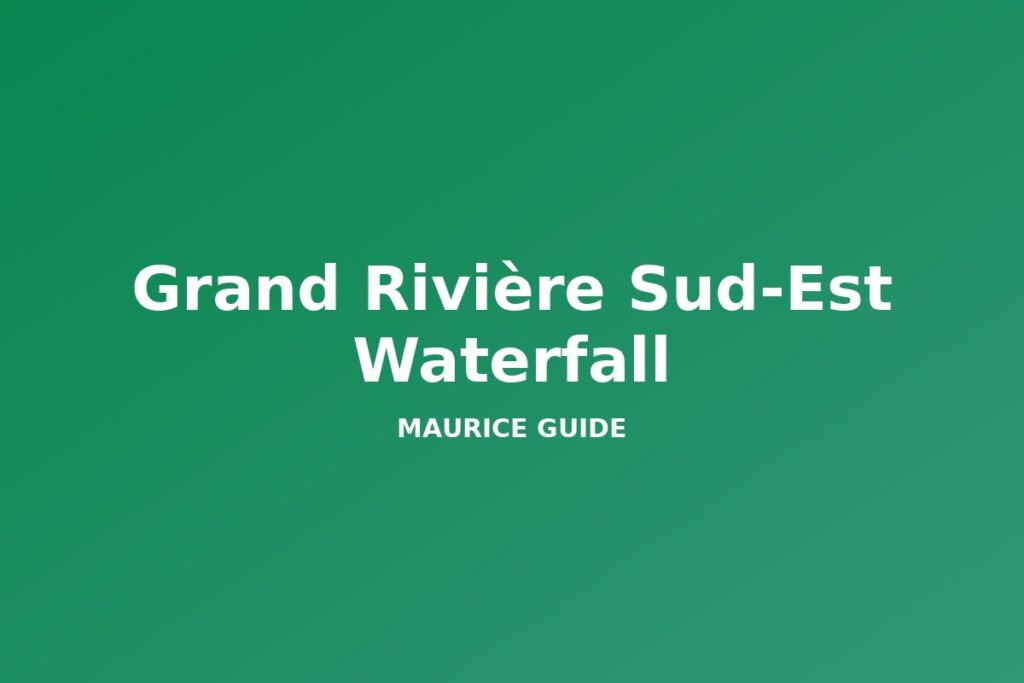 Grand Rivière Sud-Est Waterfall, Mauritius