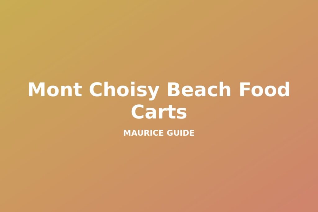 Mont Choisy Beach Food Carts, Mauritius