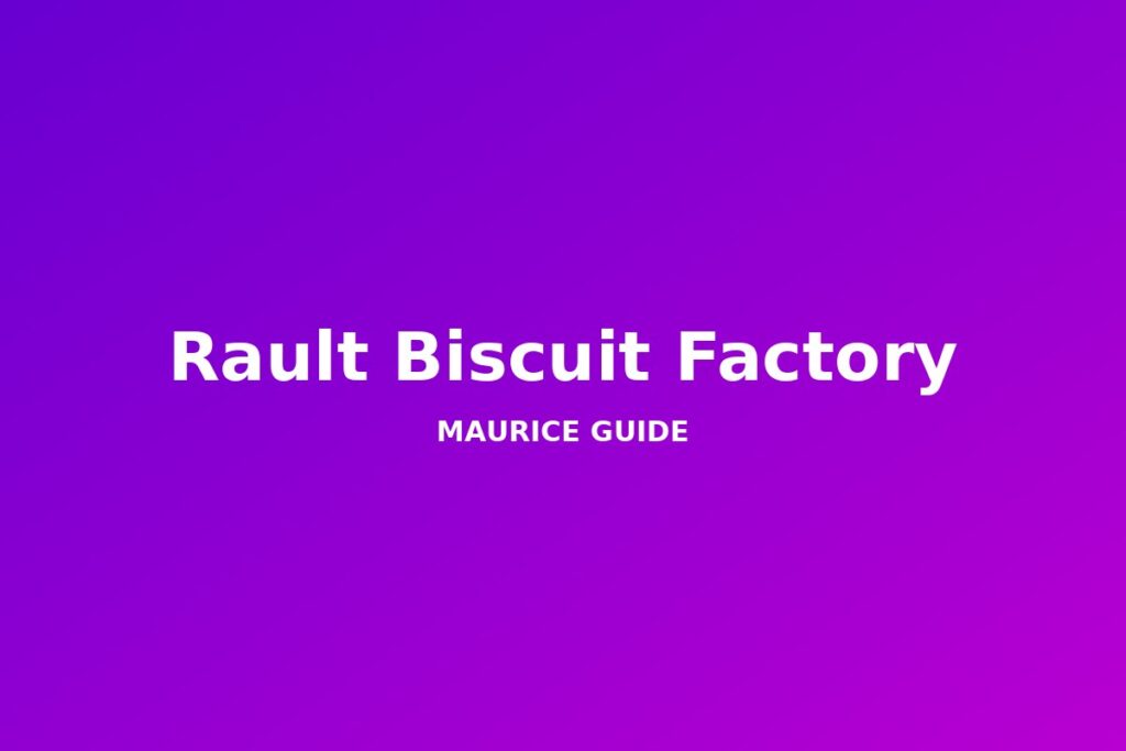 Rault Biscuit Factory, Mauritius