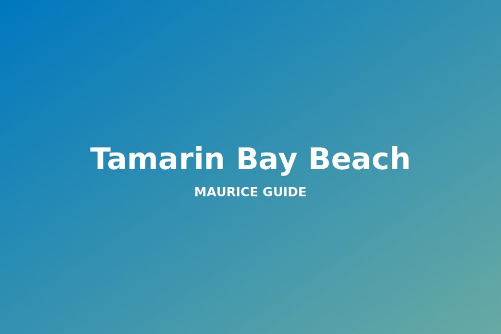 Tamarin Bay Beach, Mauritius