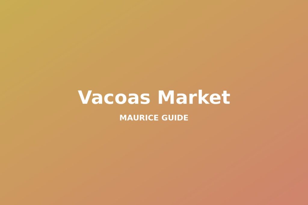 Vacoas Market, Mauritius